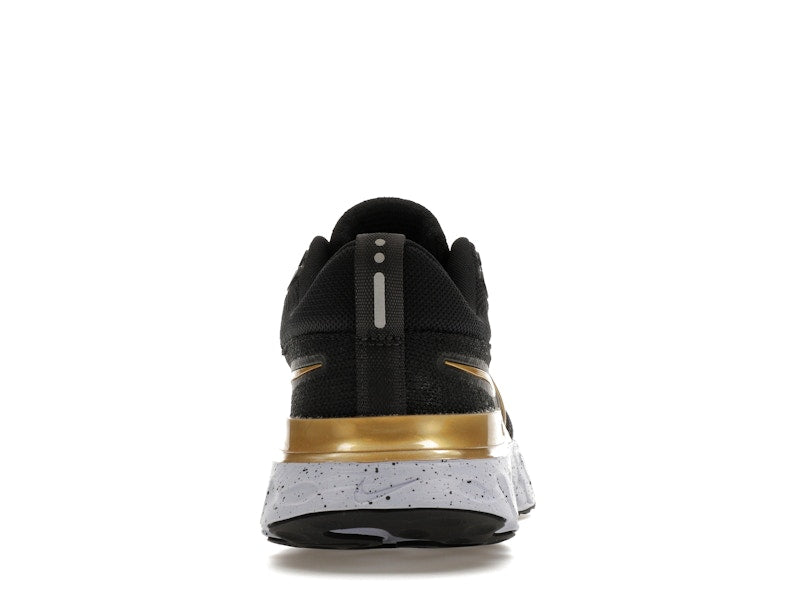 Nike React Infinity Run Flyknit 2 Black Metallic Gold (Women's)