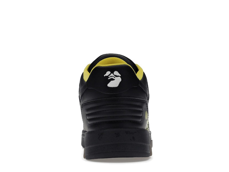 OFF-WHITE Out Of Office "OOO" Low Tops For Walking Black Yellow