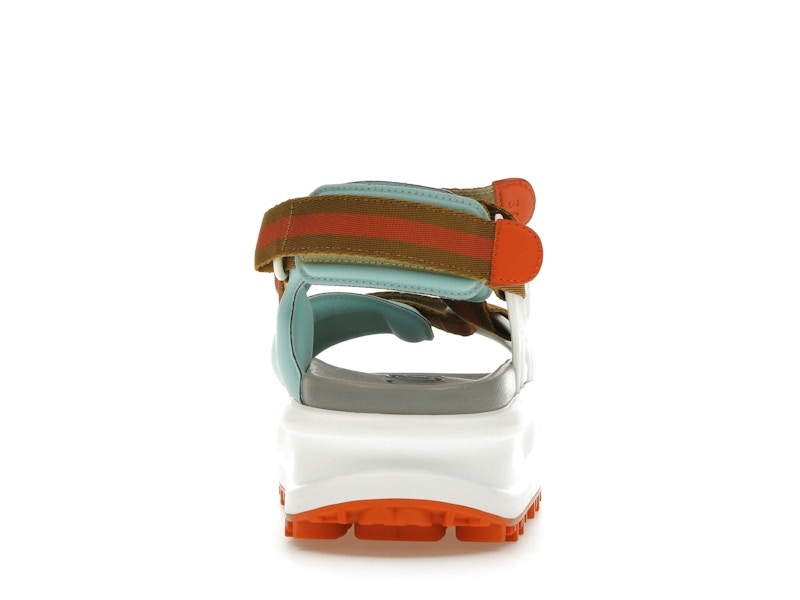 Gucci Colour Block Platform Sandal White Blue Orange (Women's)