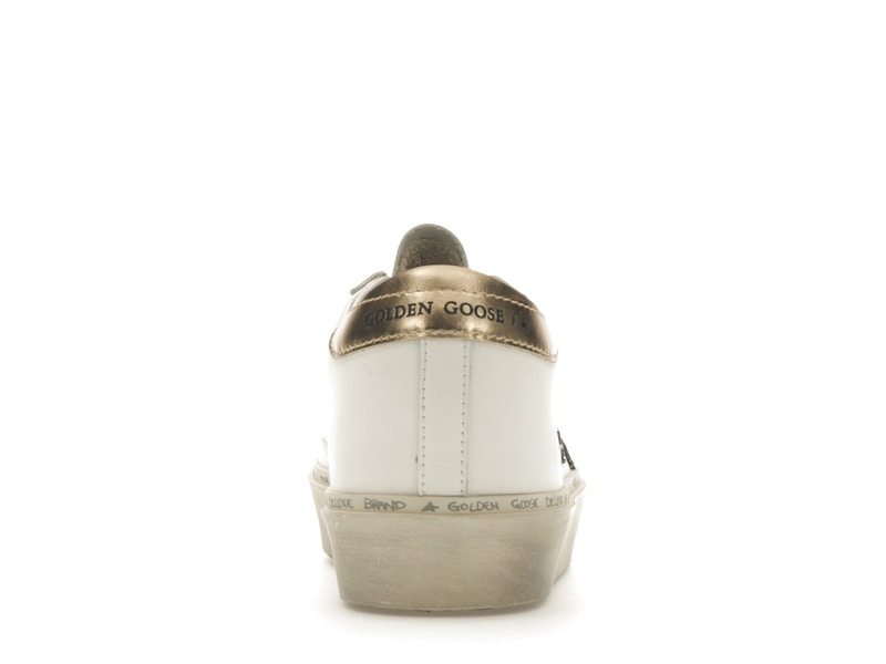 Golden Goose Hi Star White Glitter Gold (Women's)