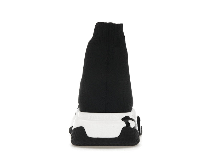 Balenciaga Speed Graffiti Trainers White Black Logo (Women's)