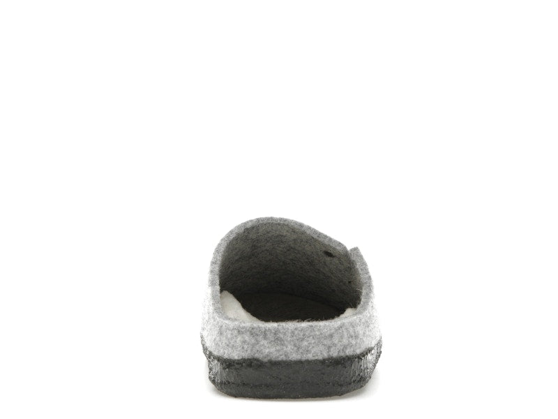 Birkenstock Zermatt Shearling Clog Wool Felt Light Gray