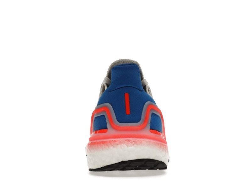 adidas Ultra Boost 20 White Glory Blue Solar Red
