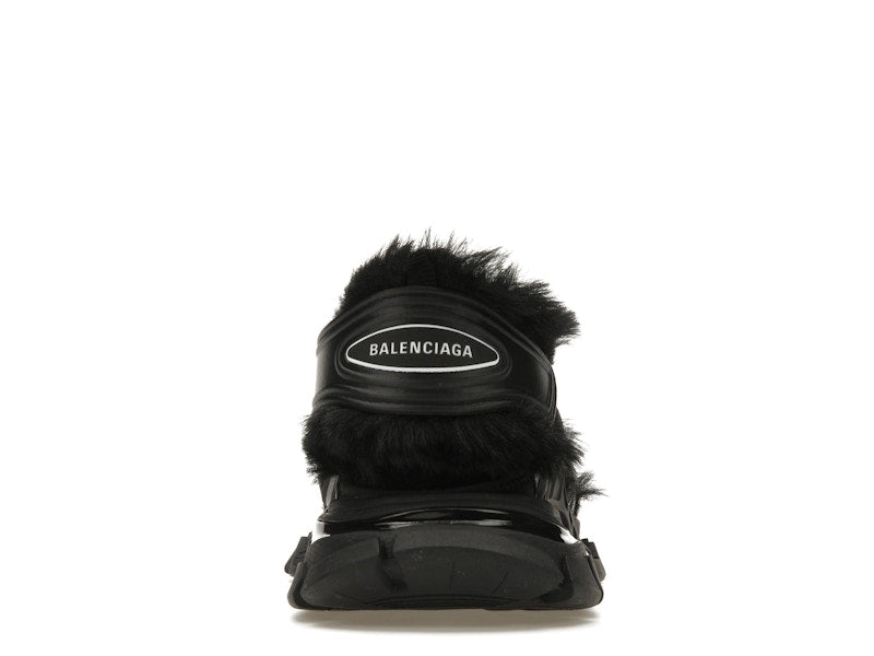 Balenciaga Track Sandal Fake Fur Black