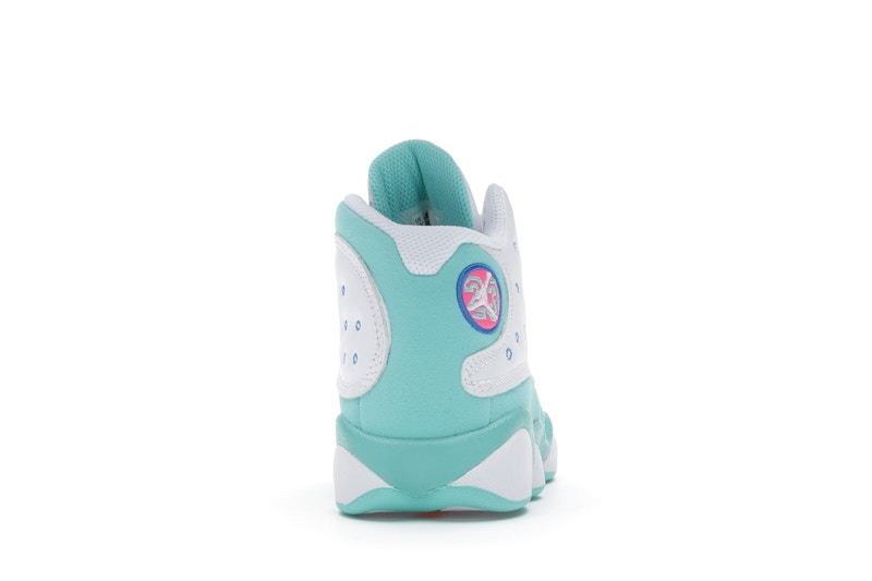 Jordan 13 Retro White Soar Green Pink (PS)