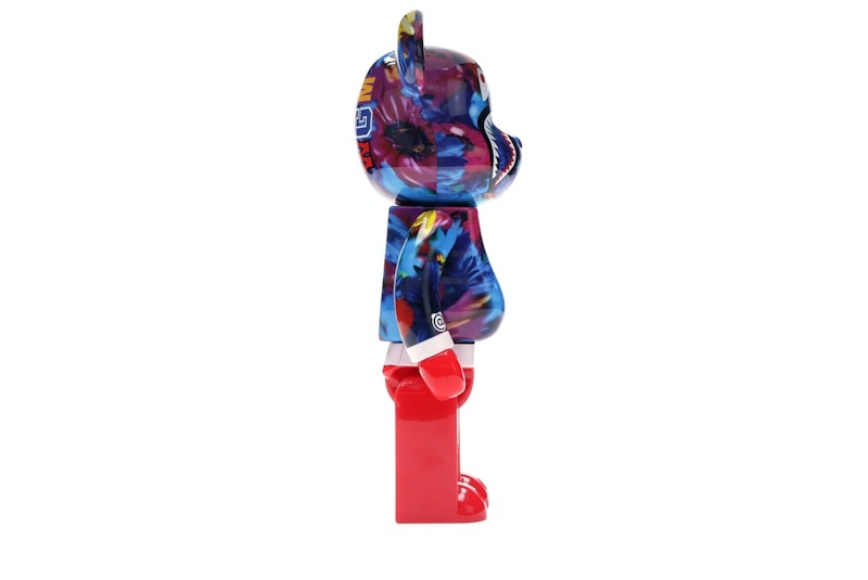Bearbrick x Bape x Mika Ninagawa Shark 100% & 400% Set Pink