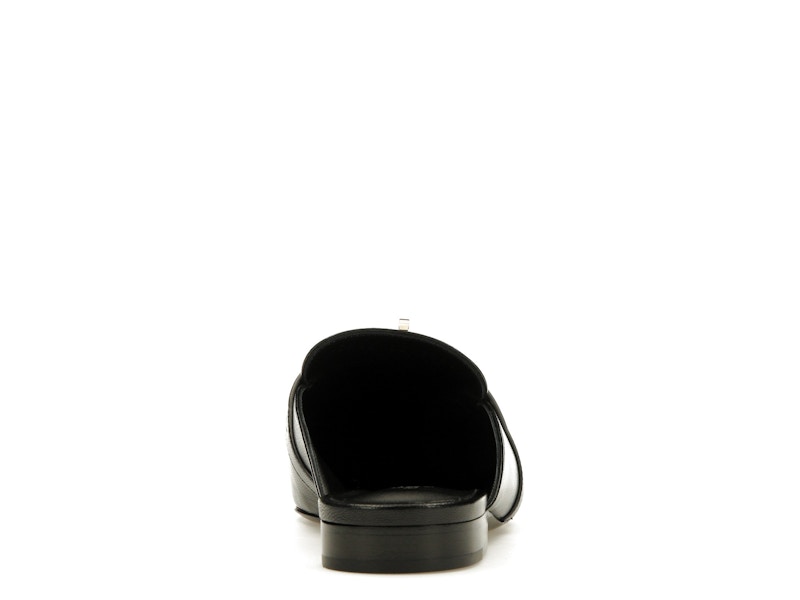 Hermes Oz Mule Noir Goatskin Leather