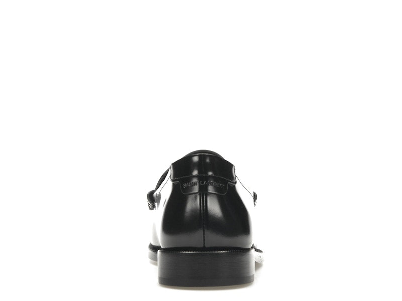 Saint Laurent Le Loafer Penny Slippers Black Leather
