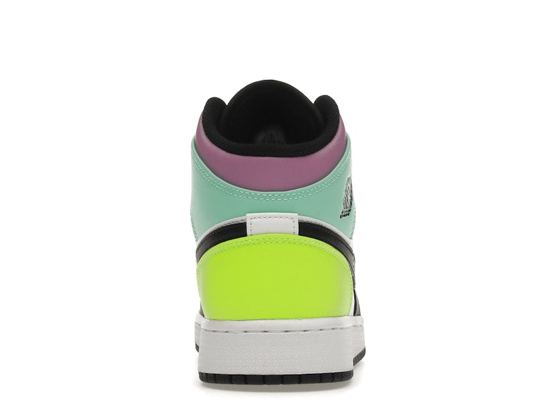 Jordan 1 Mid Pastel Black Toe (GS)