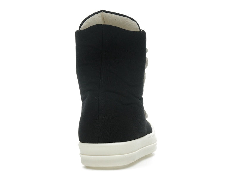 Rick Owens DRKSHDW Hollywood Jumbo Lace Puffer High Top Black Milk