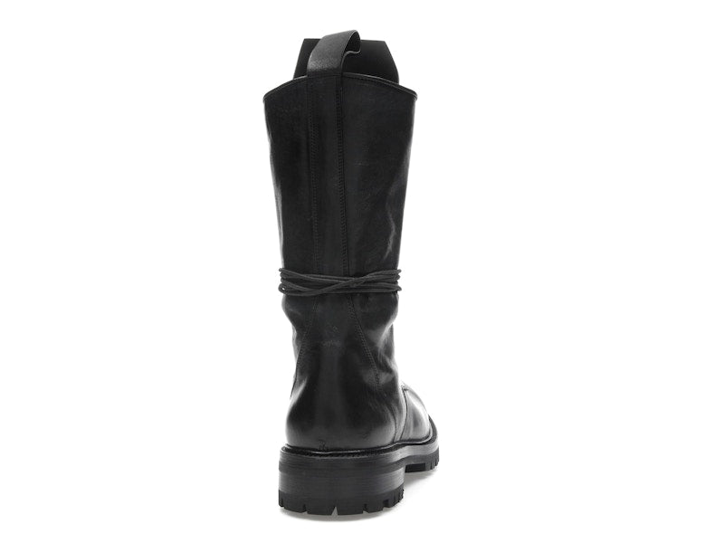 Rick Owens Army Laced Boot Black