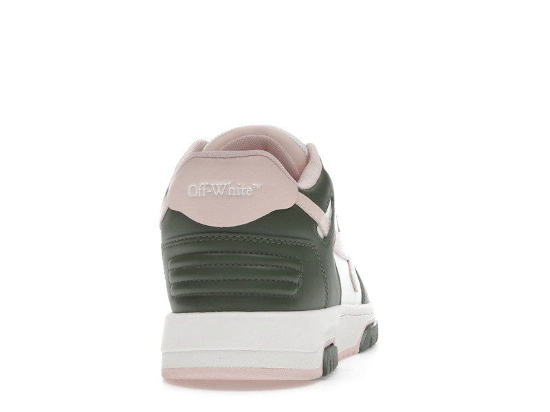 OFF-WHITE Out Of Office OOO Low Tops White Green Pink (Women's)
