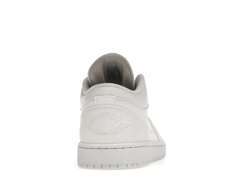 Jordan 1 Low Triple White Tumbled Leather