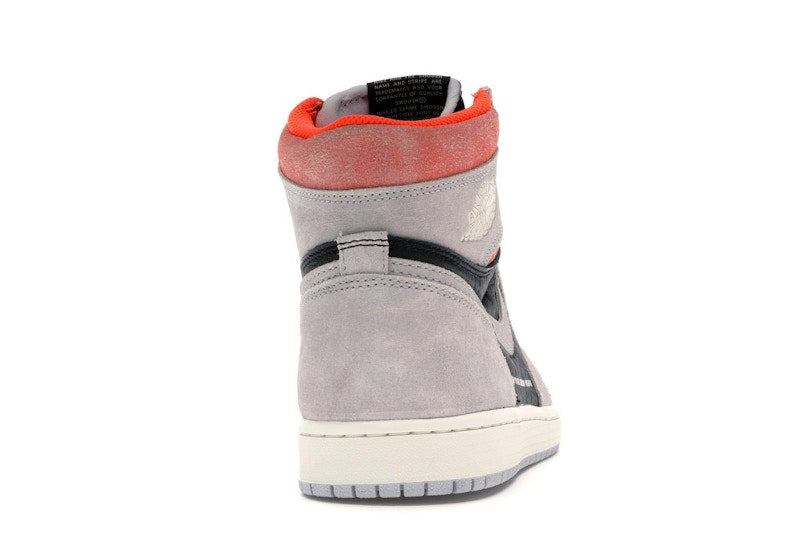 Jordan 1 Retro High Neutral Grey Hyper Crimson