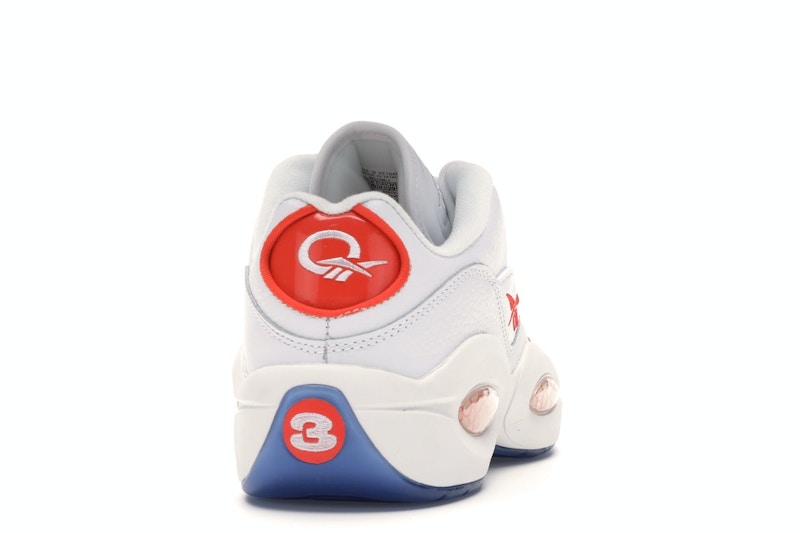 Reebok Question Low Patent Toe Orange