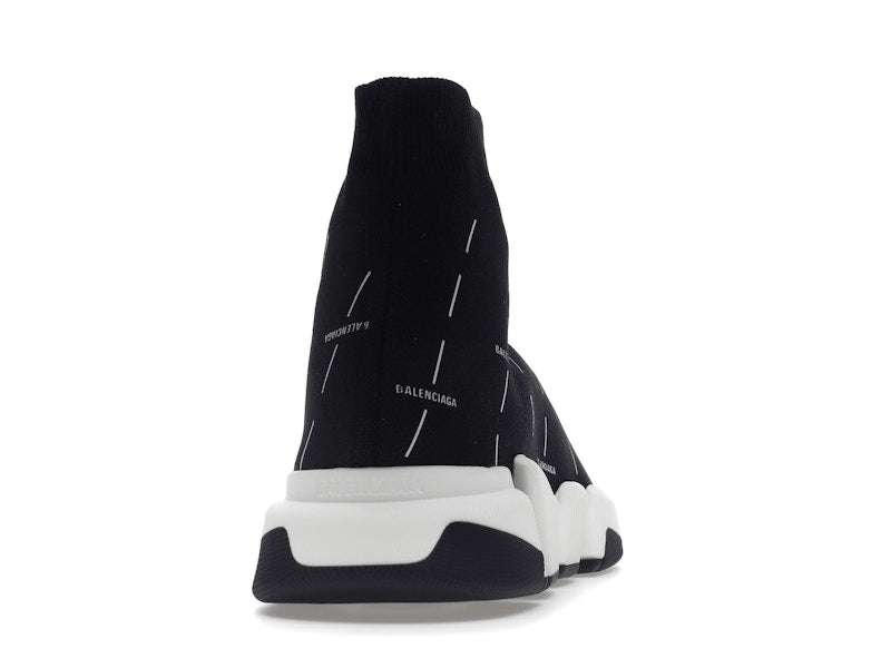 Balenciaga Speed 2.0 Black White Logo