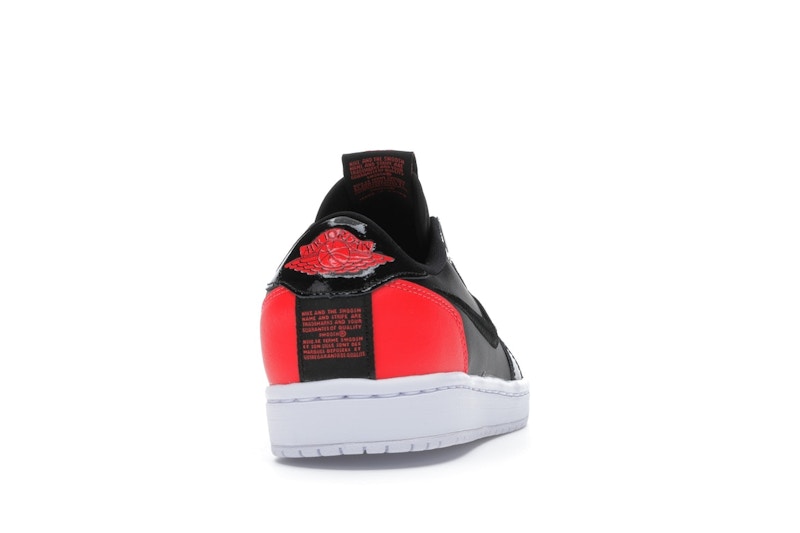 Jordan 1 Low Slip Black Hot Punch (Women's)