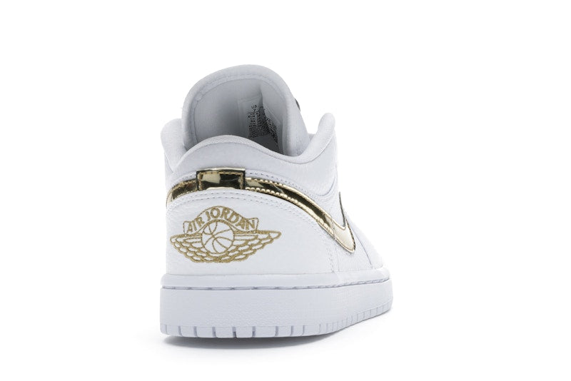 Jordan 1 Low White Metallic Gold (Women's)