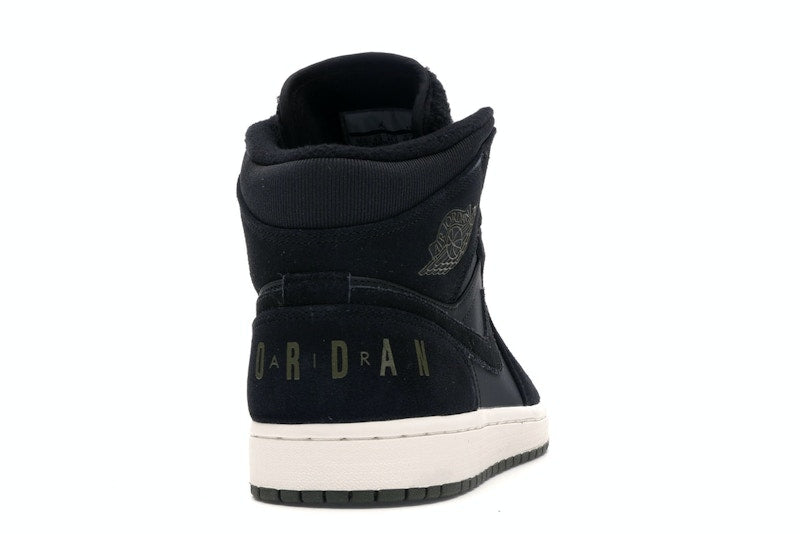 Jordan 1 Mid Black Olive Canvas