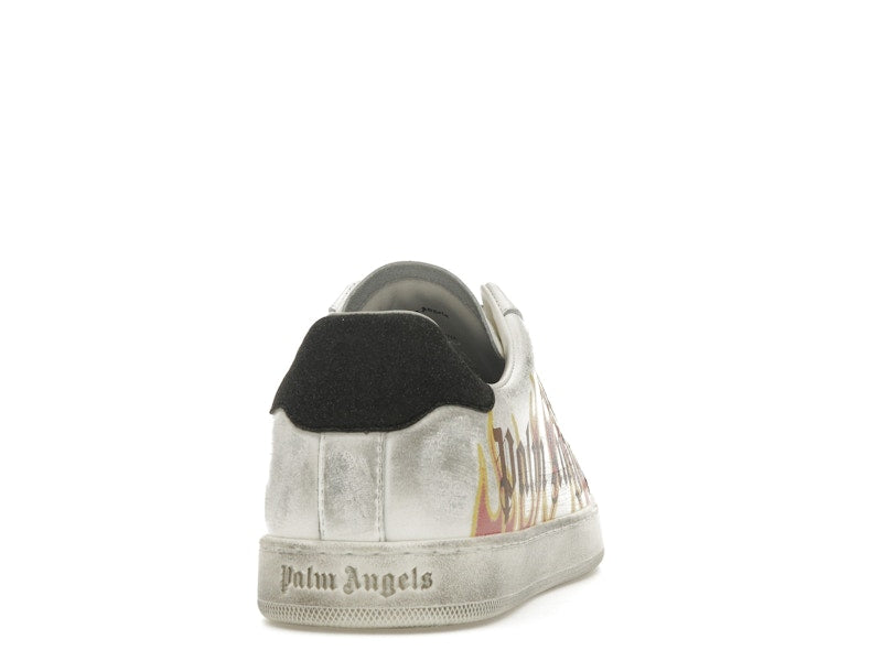 Palm Angels Palm One Low-Top Flame Print White Multi
