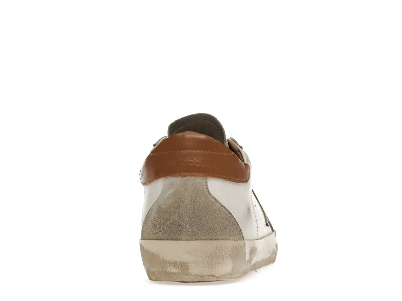 Golden Goose Super-Star White Vacchetta Tan Grey Suede Patch