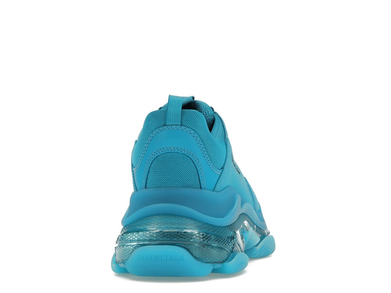 Balenciaga Triple S Clear Sole Teal Blue