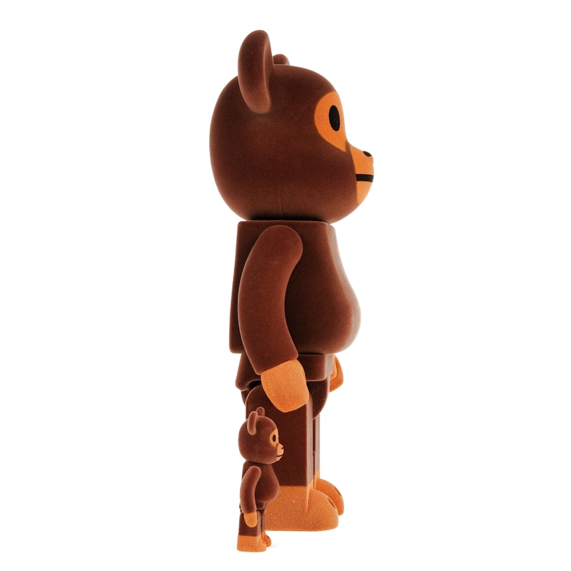 Bearbrick x Bape Baby Milo Flocky Ver. 100% & 400% Set