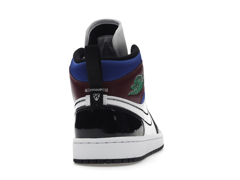 Jordan 1 Mid SE Black White Multi-Color (Women's)
