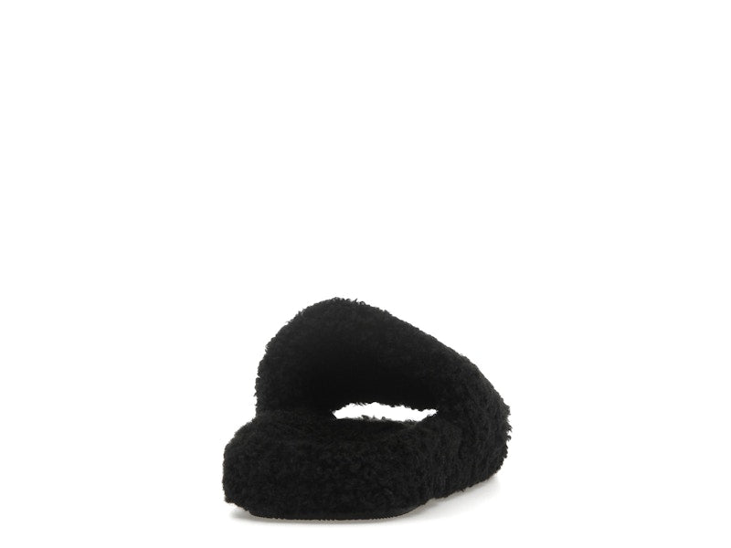 Balenciaga Paris Furry Slide Black (Women's)