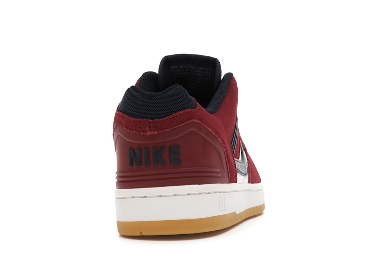 Nike SB Air Force 2 Low Team Red Obsidian