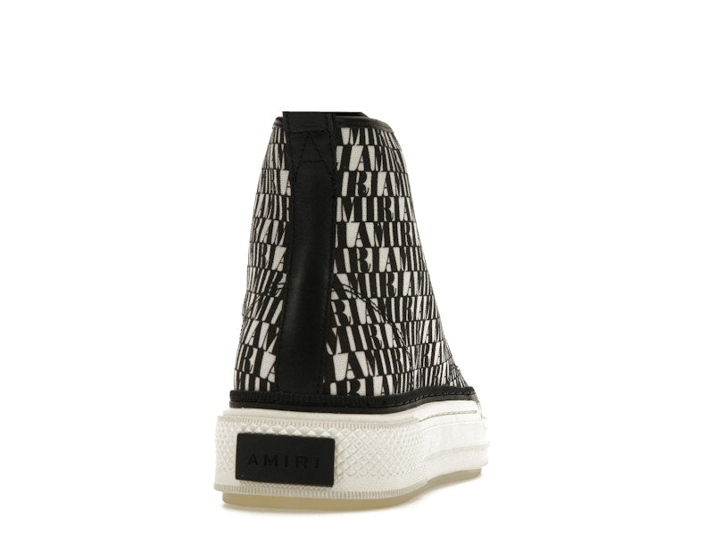 AMIRI Court Hi All Over Logo Black White