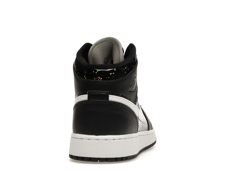 Jordan 1 Mid Black Speckle (GS)