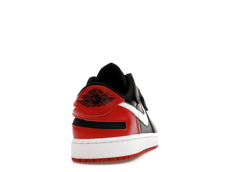 Jordan 1 Low FlyEase Black White Gym Red