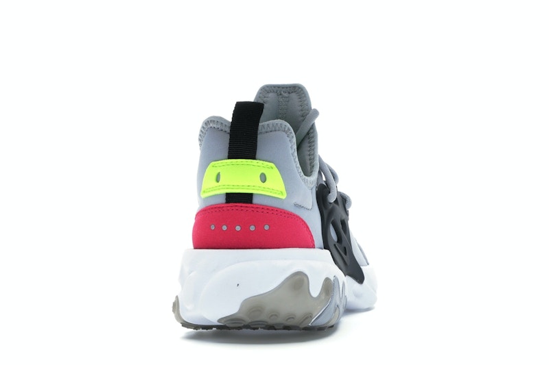 Nike React Presto Wolf Grey Black Rush Pink Volt (GS)
