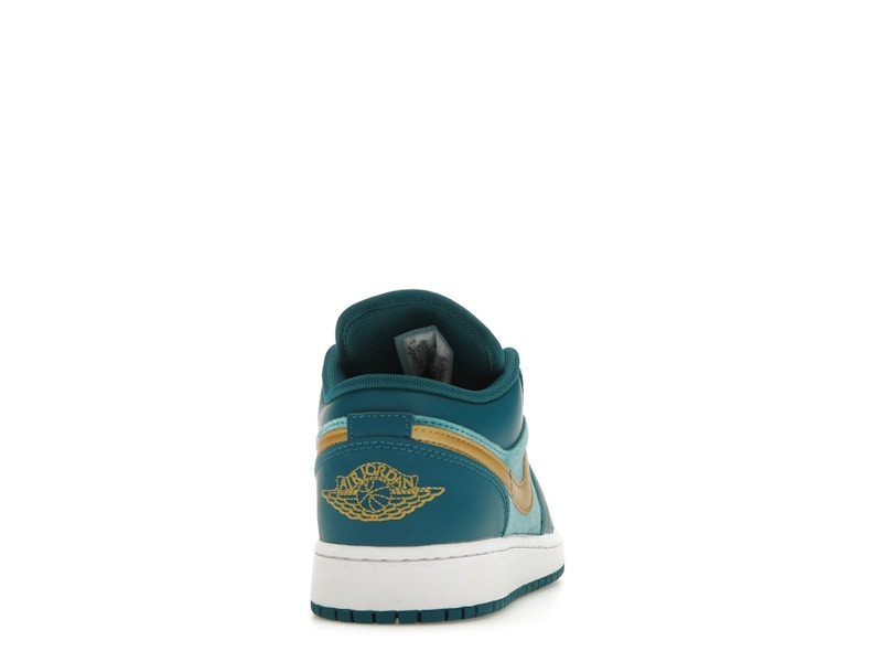 Jordan 1 Low SE Geode Teal Metallic Gold (GS)