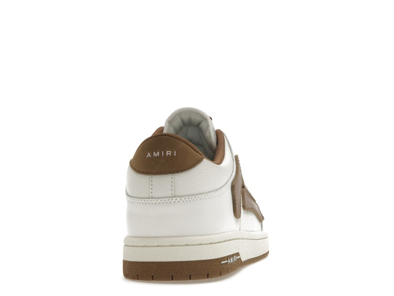 AMIRI Skel Top Low White Brown White