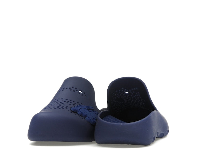 Burberry Stingray Perforated Slides Blue
