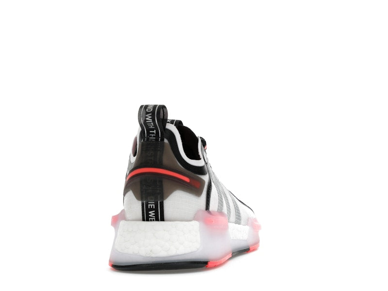 adidas NMD R1 V3 White Matte Silver Crimson