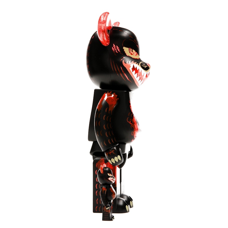 Bearbrick Godzilla VS Destoroyah version Godzilla (Meltdown) 100% & 400% Set Clear Orange Ver.