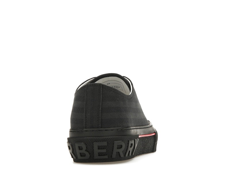 Burberry Vintage Check Canvas Low-Top Sneaker Dark Charcoal