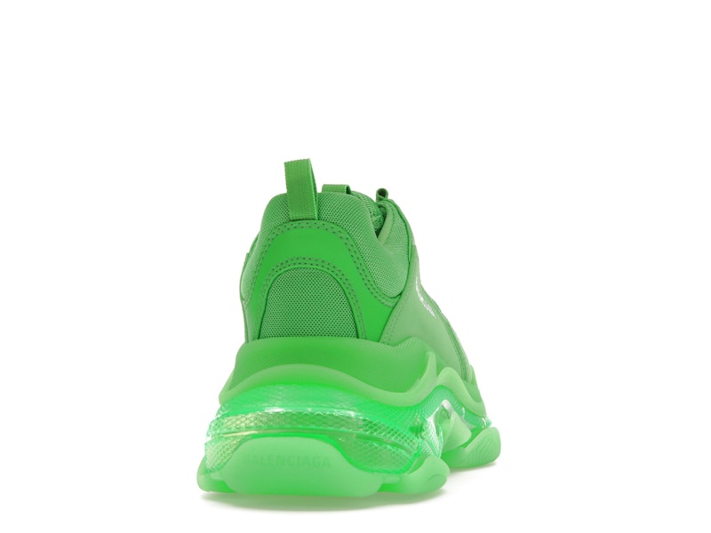 Balenciaga Triple S Clear Sole Bright Green