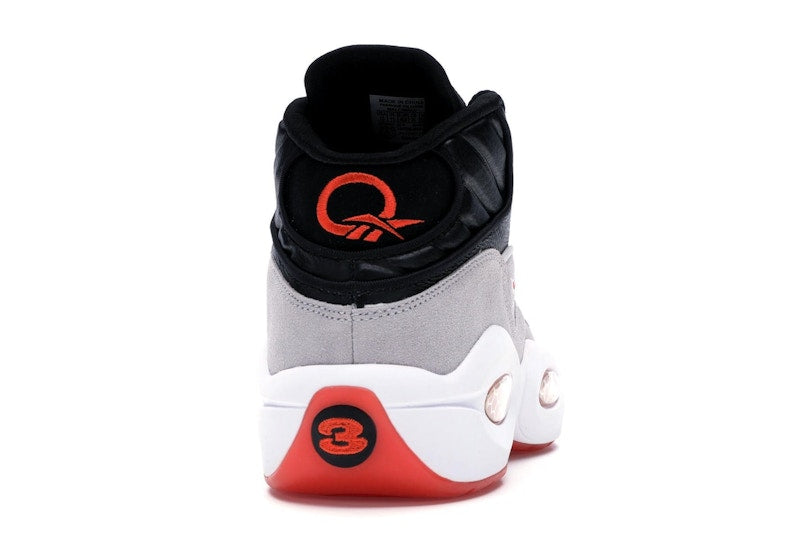 Reebok Pump Question Black Steel Orange