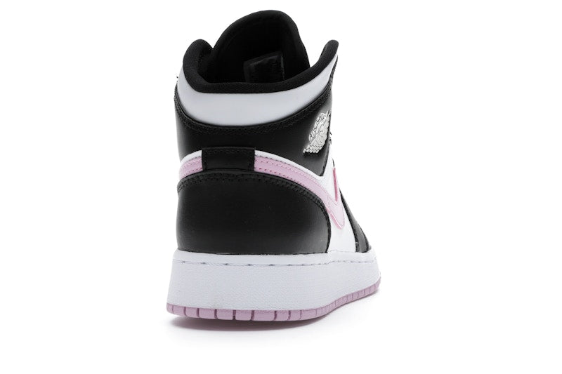 Jordan 1 Mid White Black Light Arctic Pink (GS)