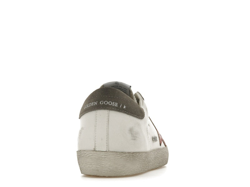 Golden Goose Super-Star White Red Grey