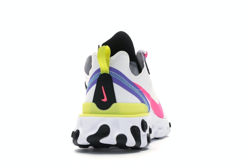 Nike React Element 55 White Psychic Purple Hyper Pink