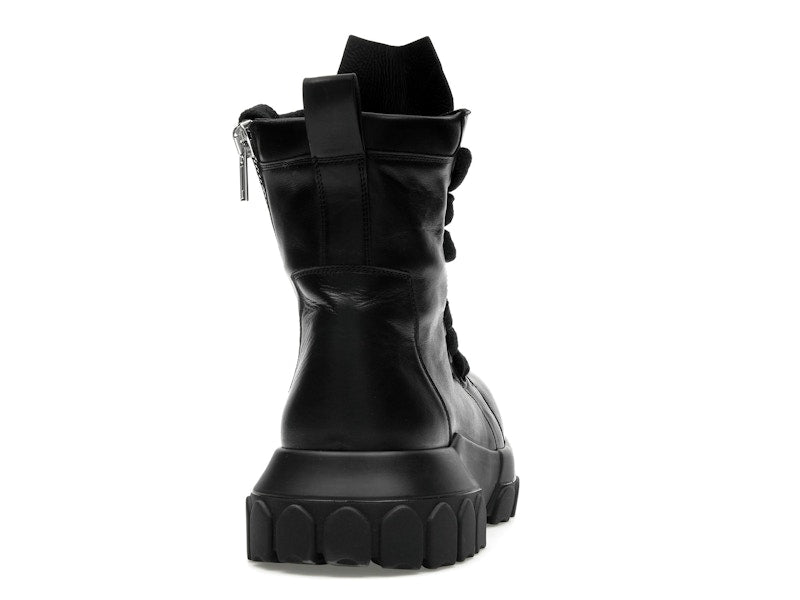 Rick Owens Lido Jumbo Laced Bozo Tractor Black
