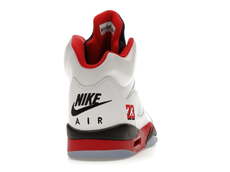Jordan 5 Retro Fire Red Black Tongue (2025)