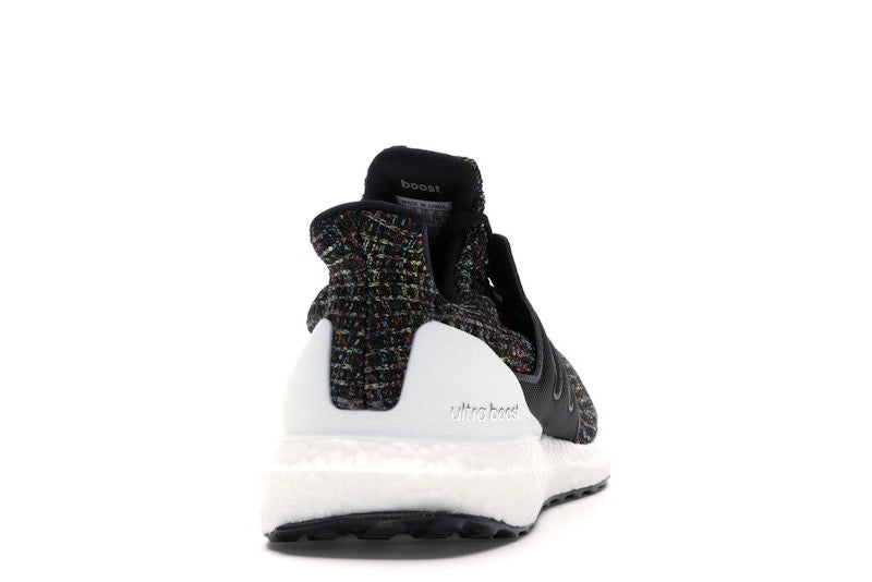 adidas Ultra Boost 4.0 Black Multi-Color White Heel Cage