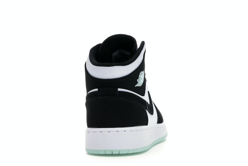 Jordan 1 Mid White Black Teal Tint (GS)
