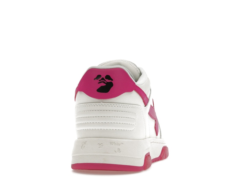 OFF-WHITE Out Of Office Calf Leather White Fuchsia (Women's)